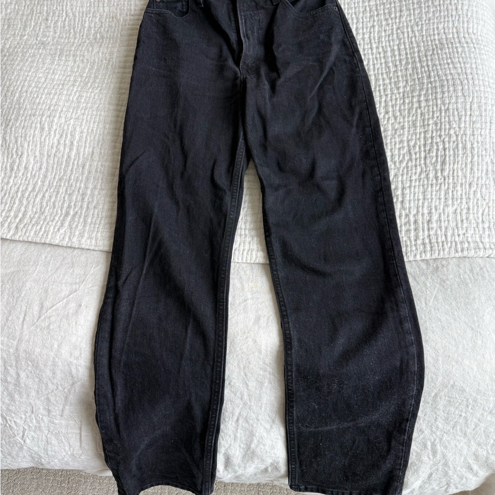 Abercrombie & Fitch Black Straight Leg Jeans
